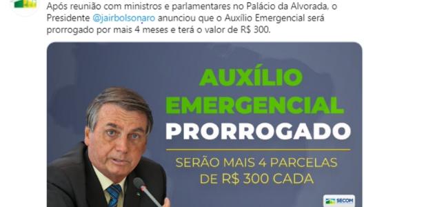 TCU decide que governo fez promoção pessoal de Bolsonaro