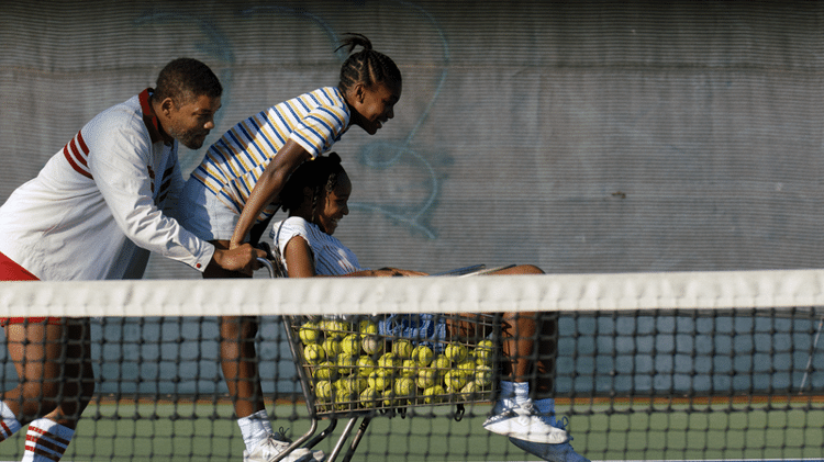 Will Smith, Demi Singleton e Saniyya Sidney interpretam Richard, Serena e Venus Williams em 'King Richard' - Warner Bros. Pictures/Divulgação - Warner Bros. Pictures/Divulgação