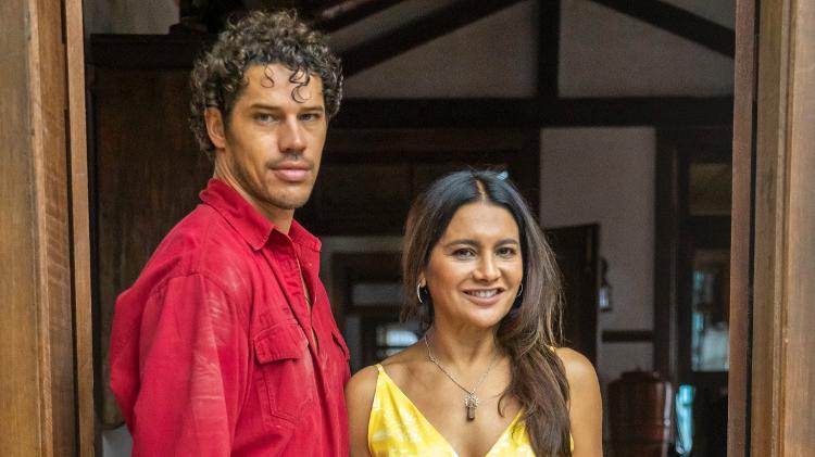 Mãe e filho: Filó (Dira Paes) e Tadeu (José Loreto) em 'Pantanal' - Globo/João Miguel Júnior - Globo/João Miguel Júnior