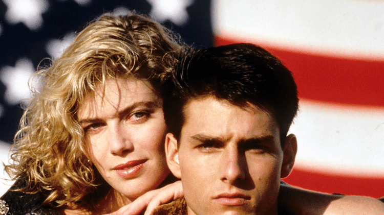 Kelly McGillis e Tom Cruise eram o casal principal de 'Top Gun: Ases Indomáveis' - Divulgação - Divulgação