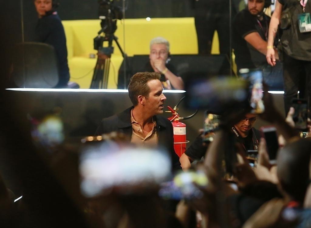 Ryan Reynolds na chegada à CCXP 2019 - Iwi Onodera/UOL