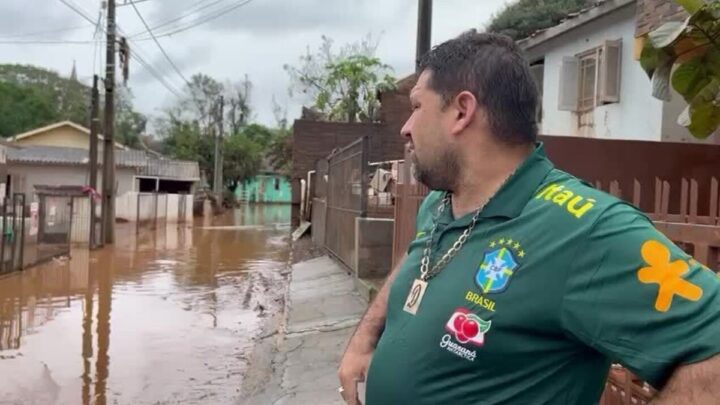Comunidade à beira do rio Taquari e cemitério resistem às enchentes em Lajeado (RS): 'Não tem o que fazer, é baixar a cabeça e trabalhar'